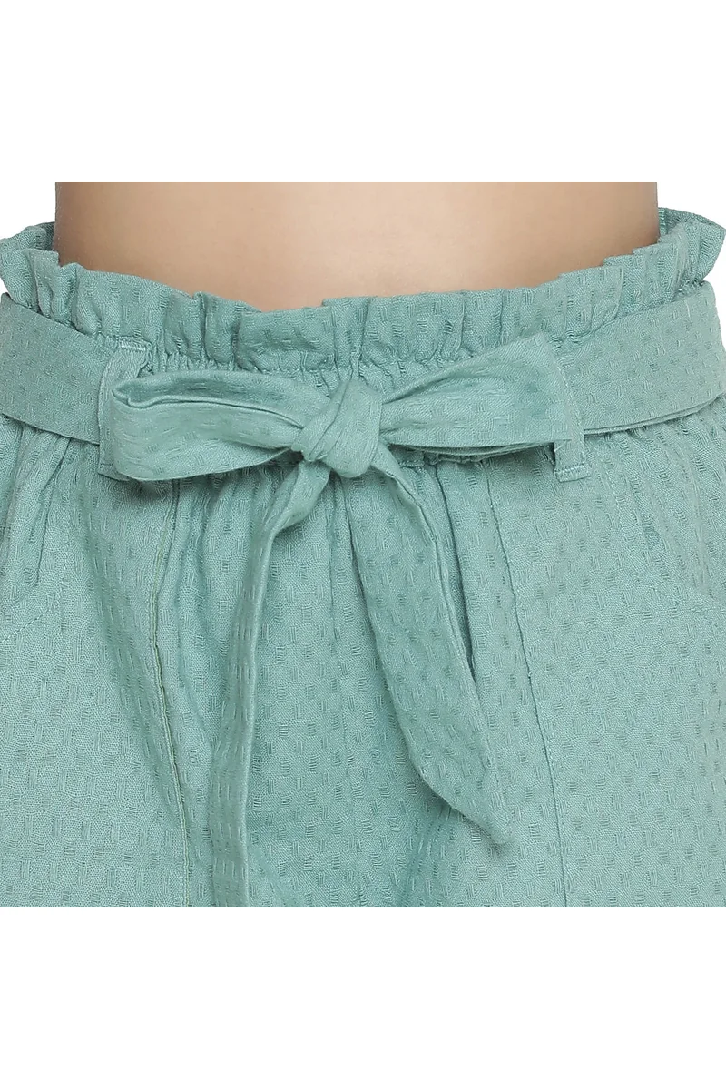 Spyby Girls Green Color Short - 5