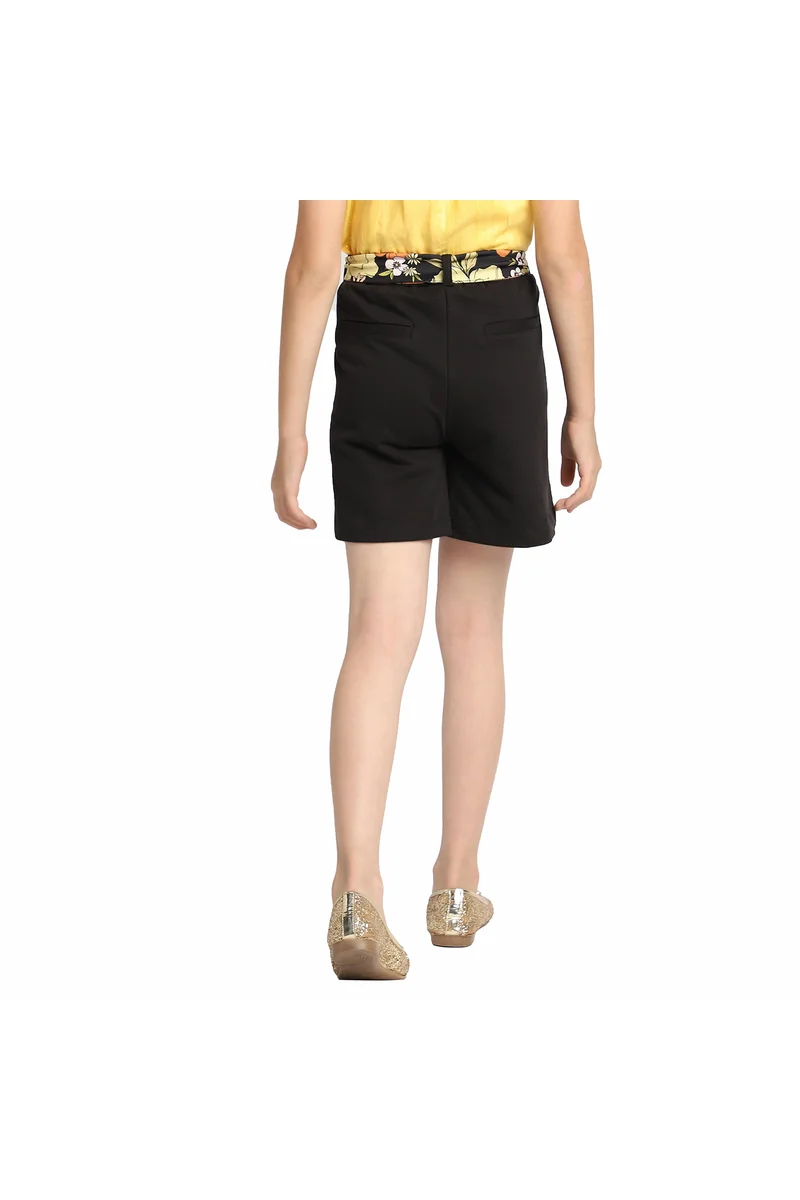Spyby Girls Black Color Short - 4
