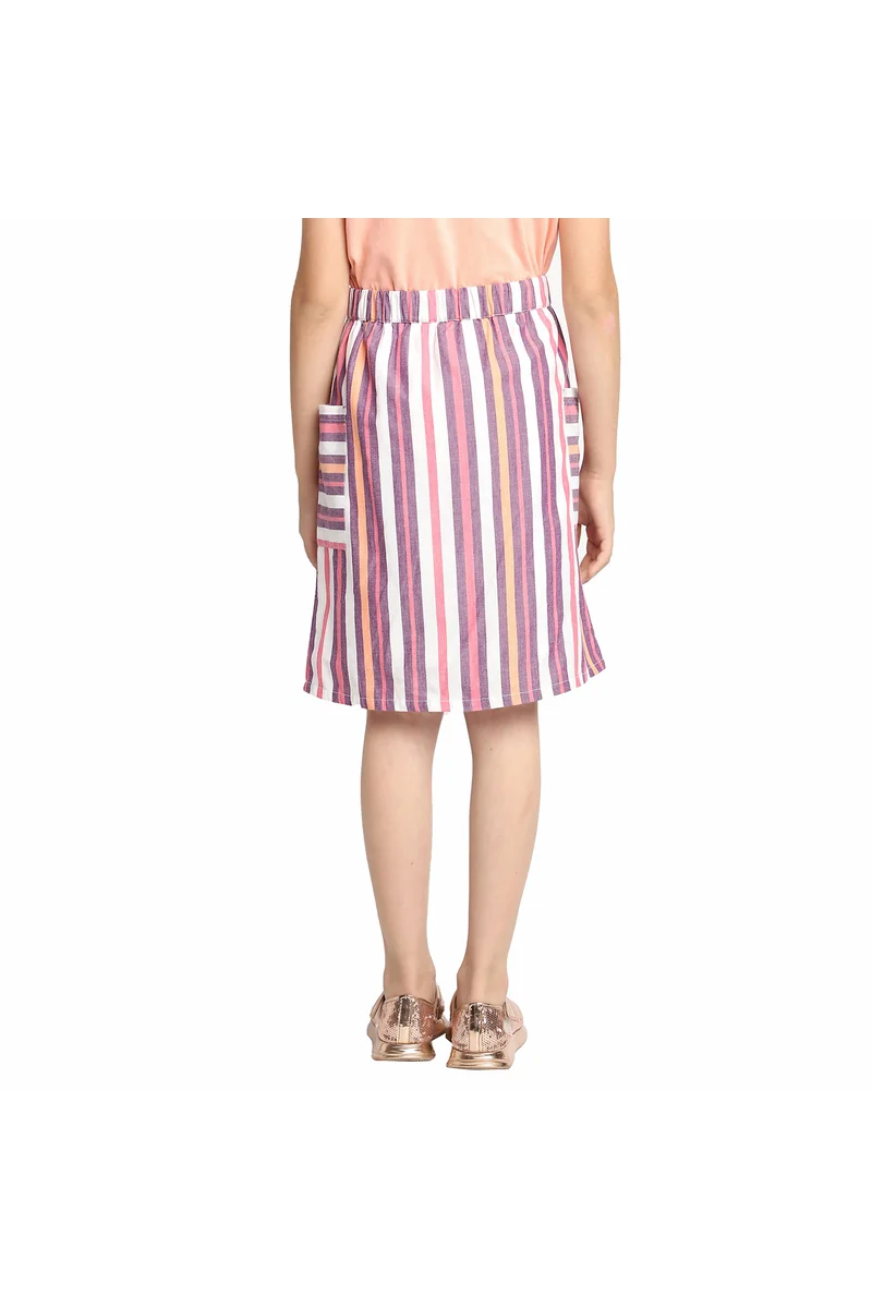 Spyby Girls Multicolor Skirt - 4
