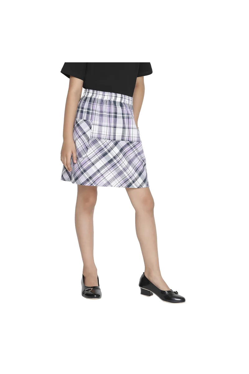 Spyby Girls Purple Color Skirt