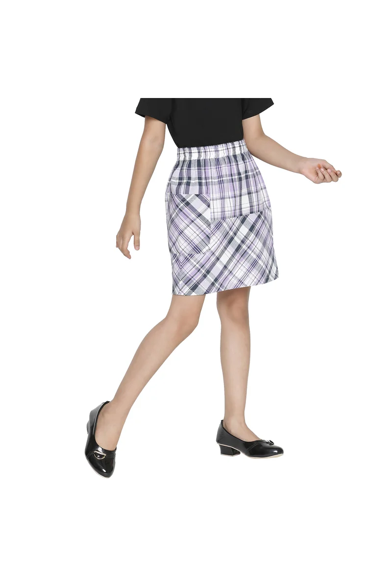 Spyby Girls Purple Color Skirt - 2