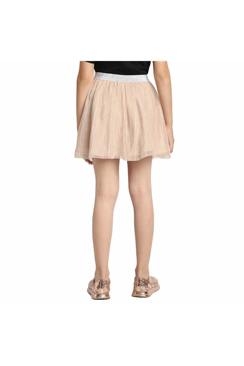Spyby Girls Peach Color Skirt - 4