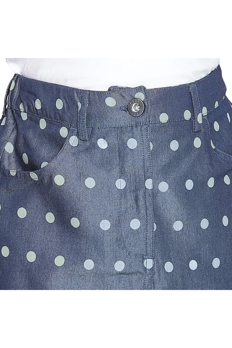 Spyby Girls Blue Polka Color Skirt - 6