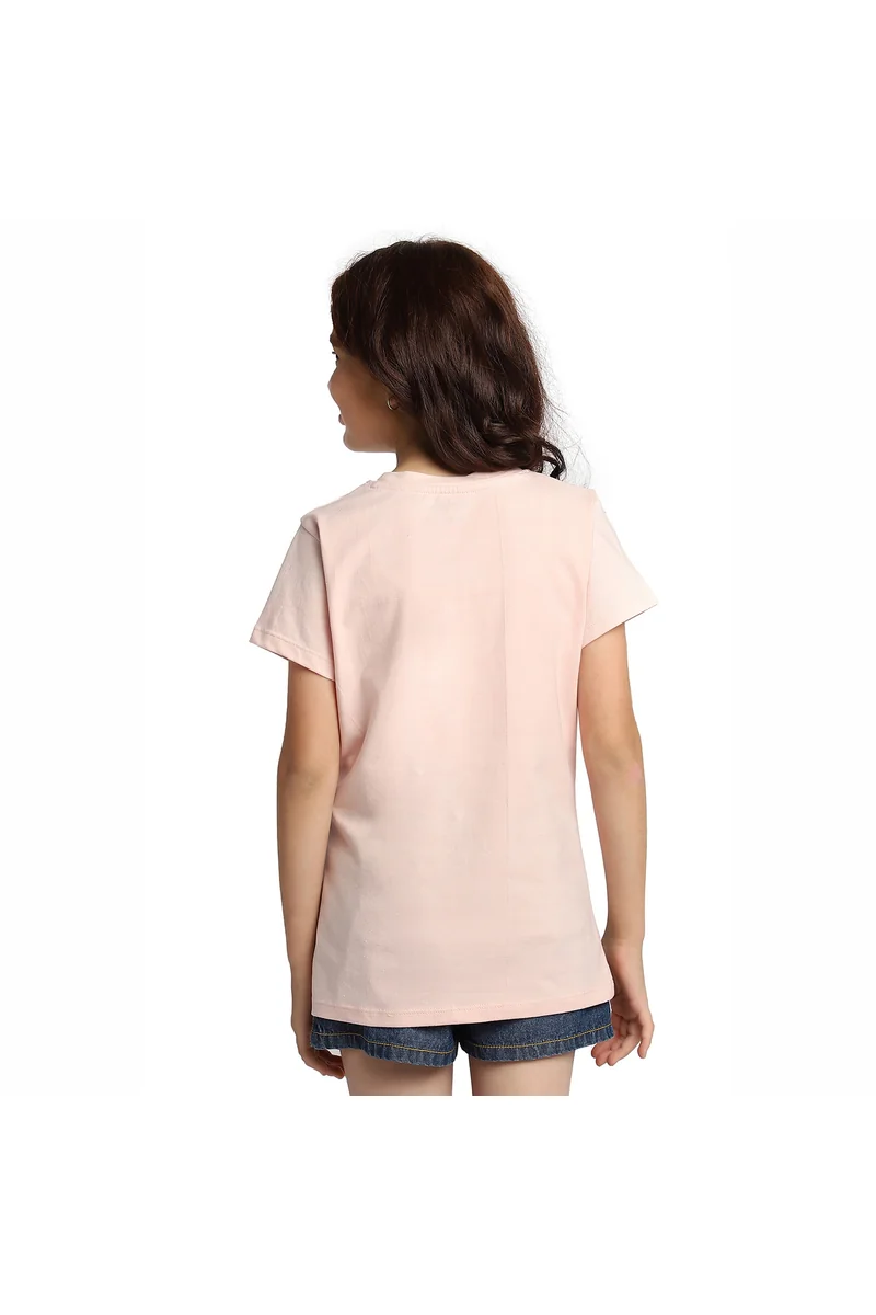 Spyby Girls Pink Color T-Shirt - 4