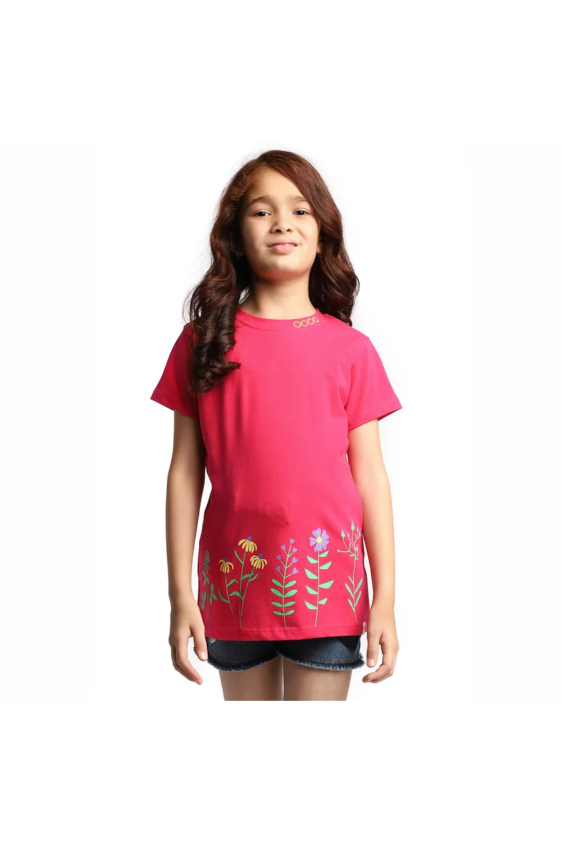 Spyby Girls Fusia Color T-Shirt