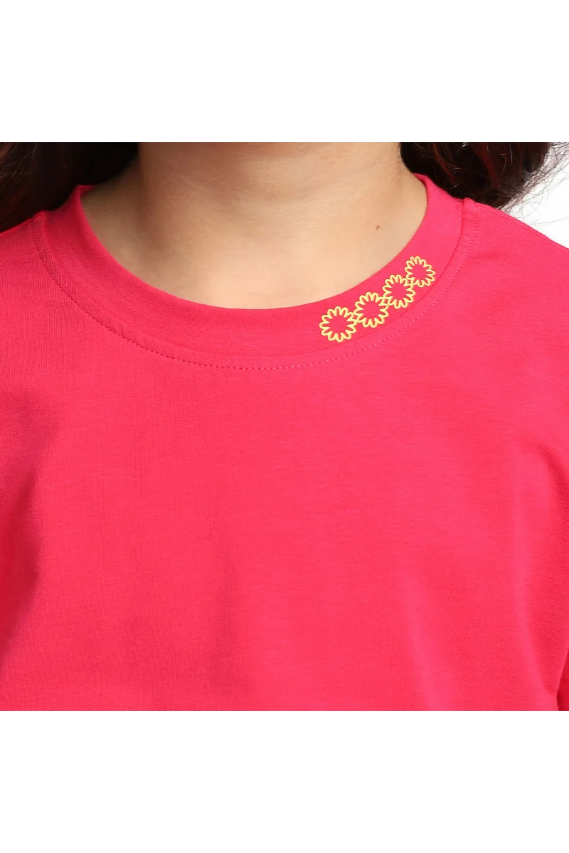 Spyby Girls Fusia Color T-Shirt - 5