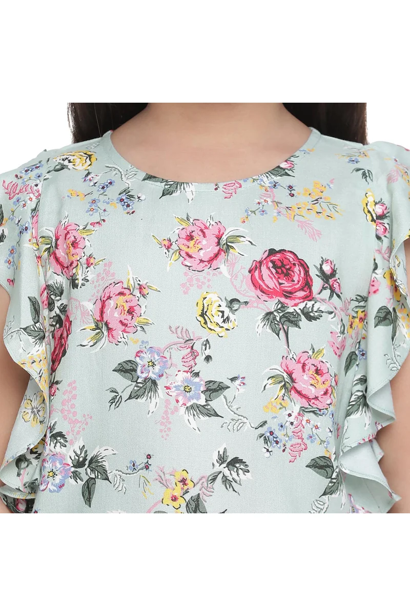 Spyby Girls Green Color Top - 5