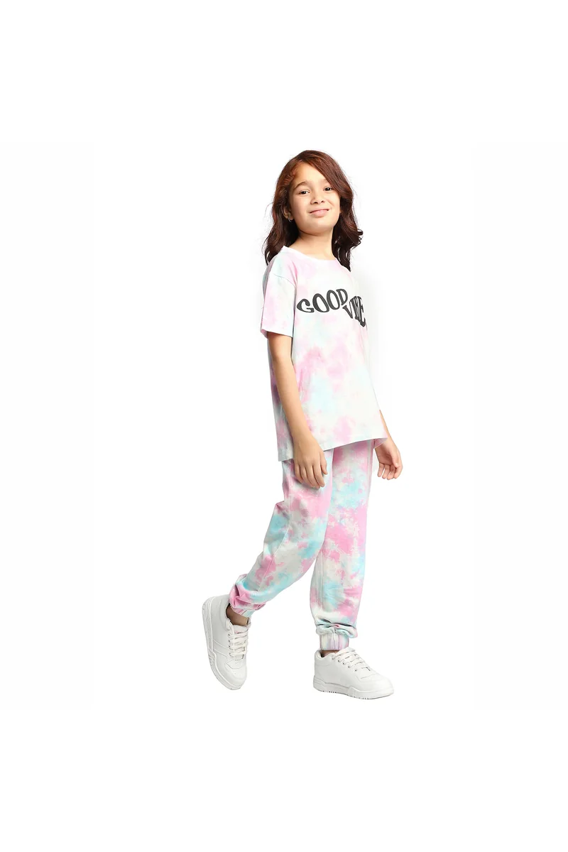 Spyby Girls Light Pink Color Clothing Set - 2