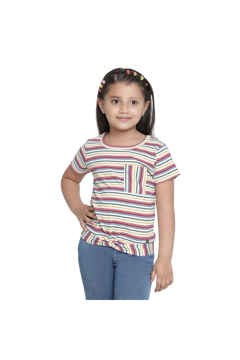 Spyby Girls Multicolor T-Shirt