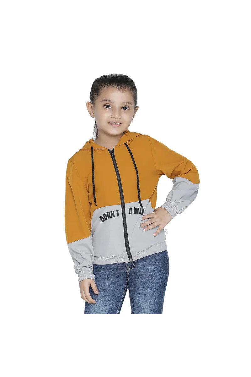 Spyby Girls Brown Color Jacket