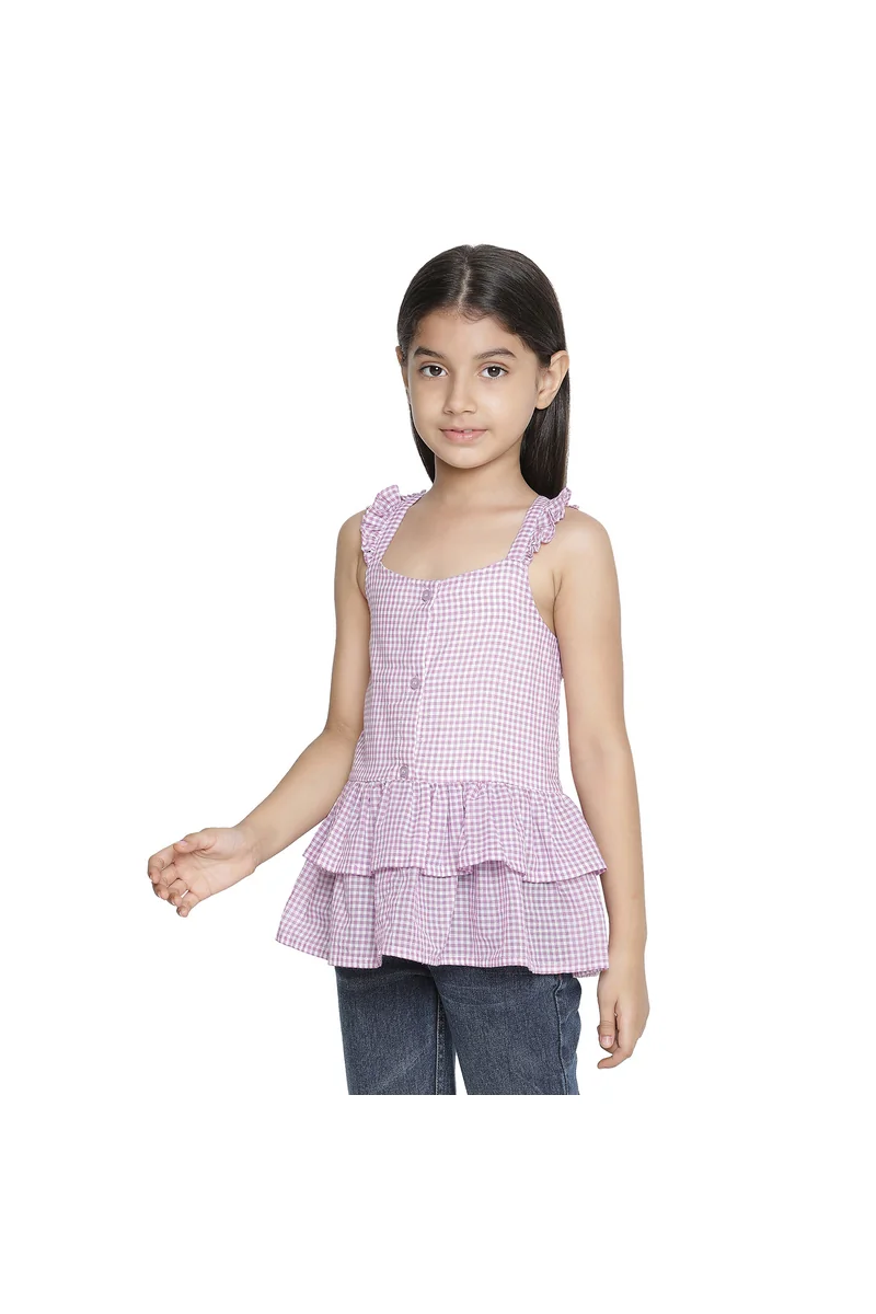 Spyby Girls Multi Stripe Color Top - 2