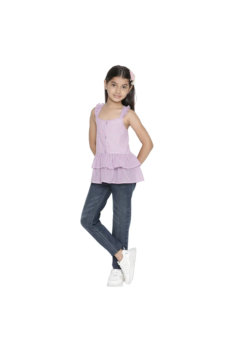 Spyby Girls Multi Stripe Color Top - 4