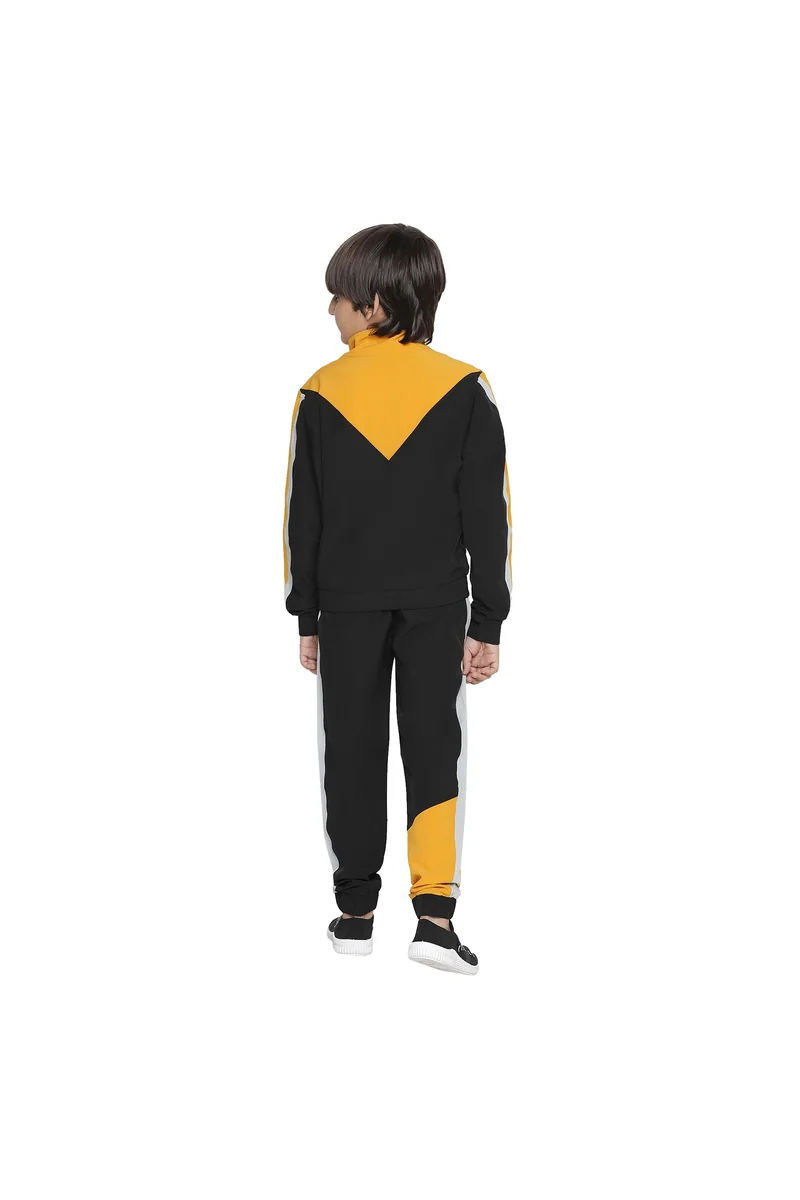 Spyby Boys Musturd Black Track Suit - 3