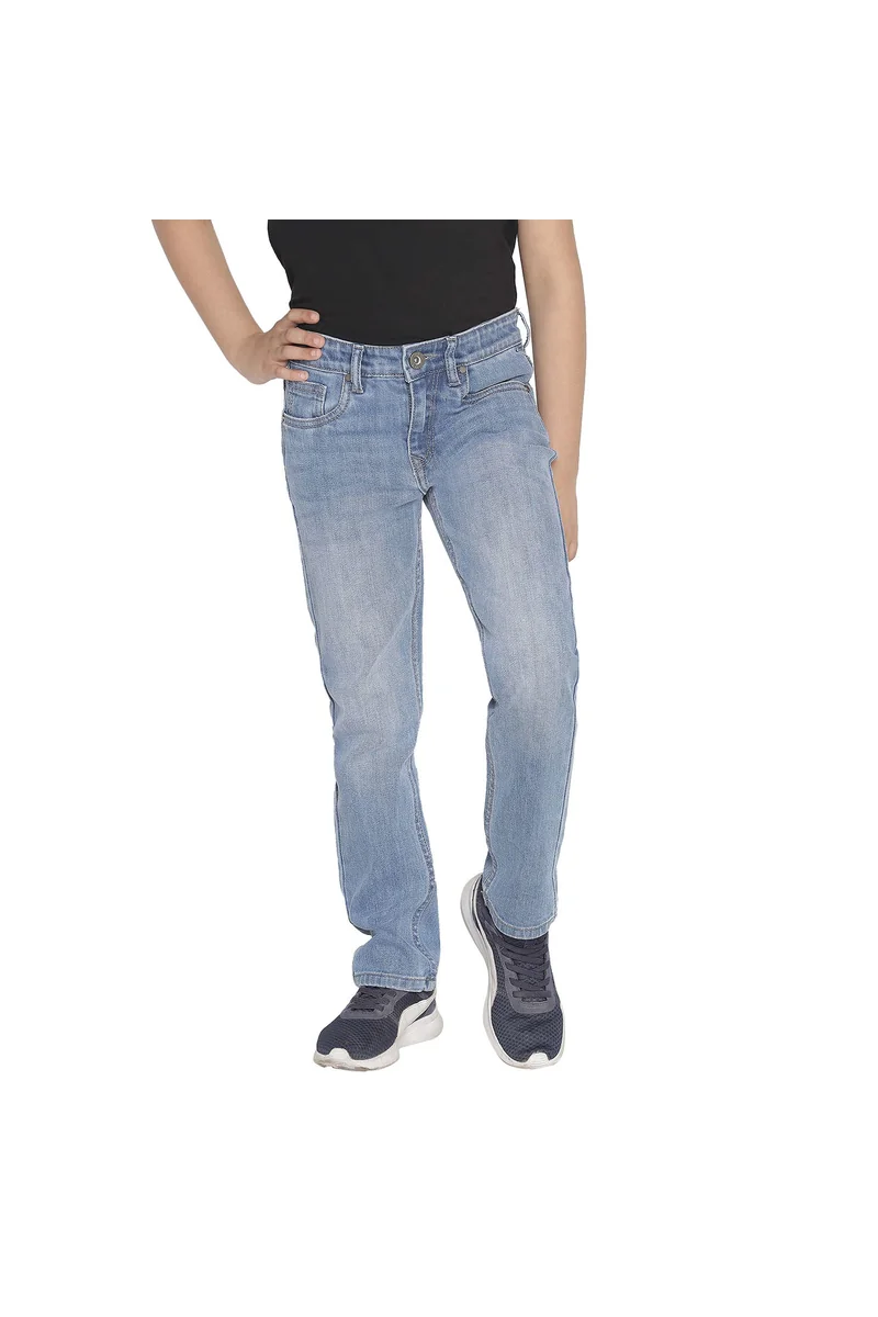 Spyby Boys Navy Blue Color Jeans - 4