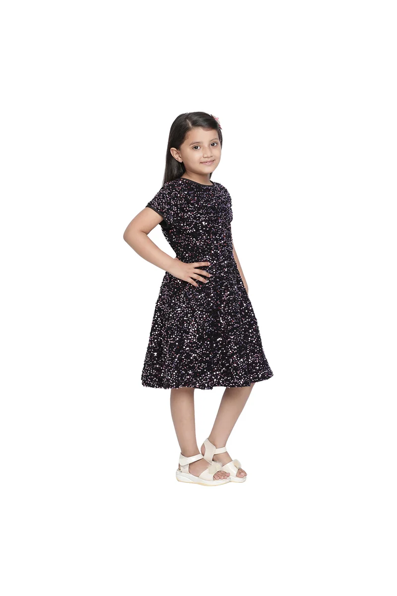 Spyby Girls Pink Color Dress - 3