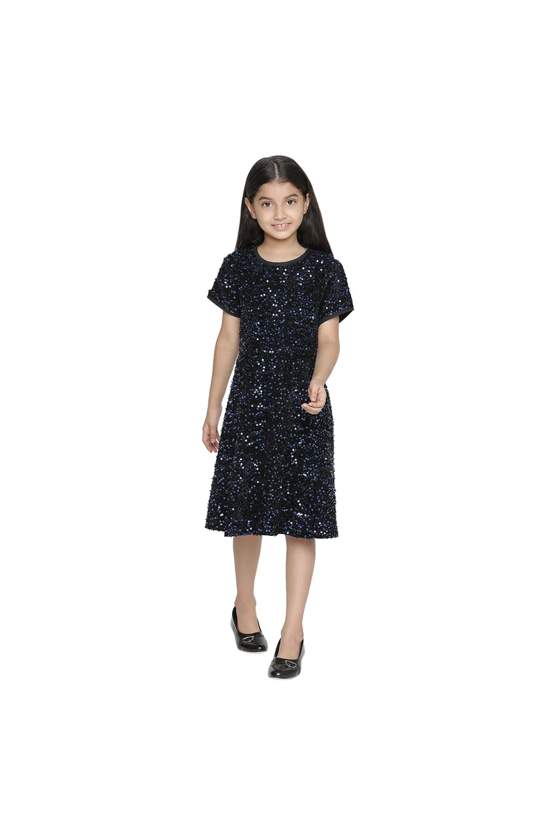 Spyby Girls Blue Color Dress