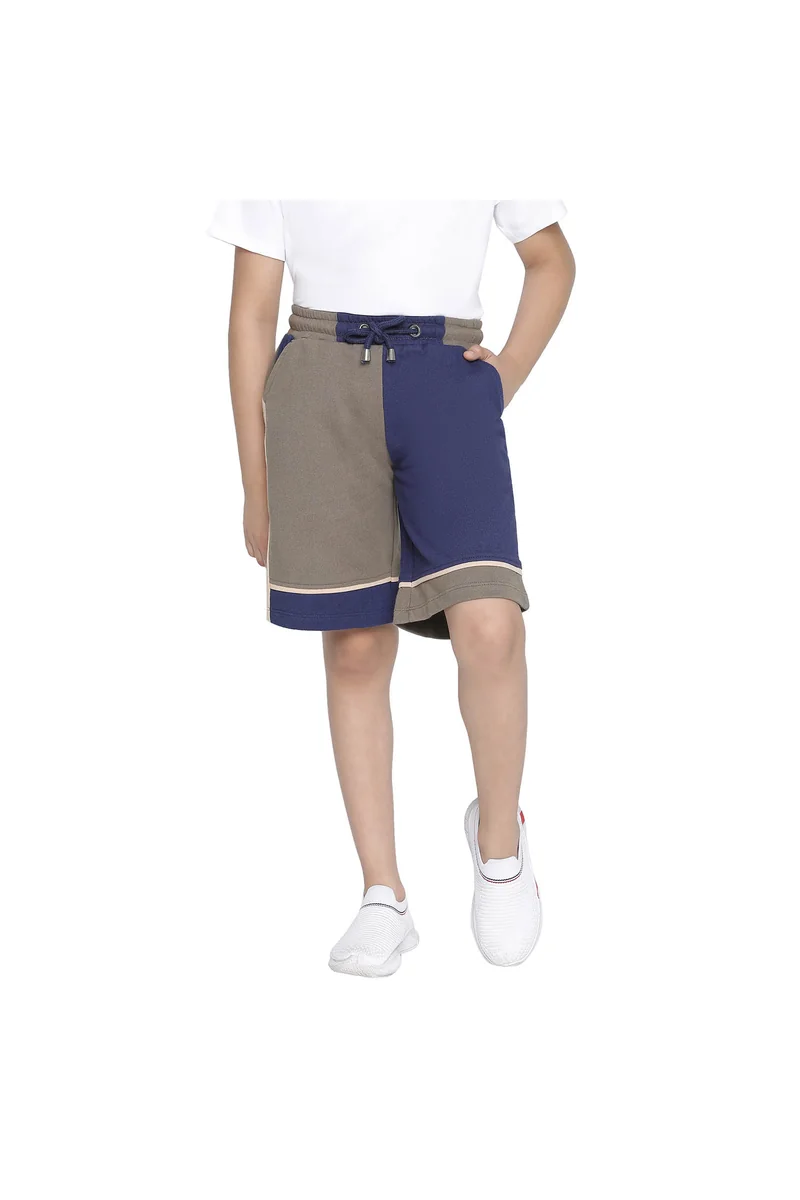 Spyby Boys Olive Blue Color Short