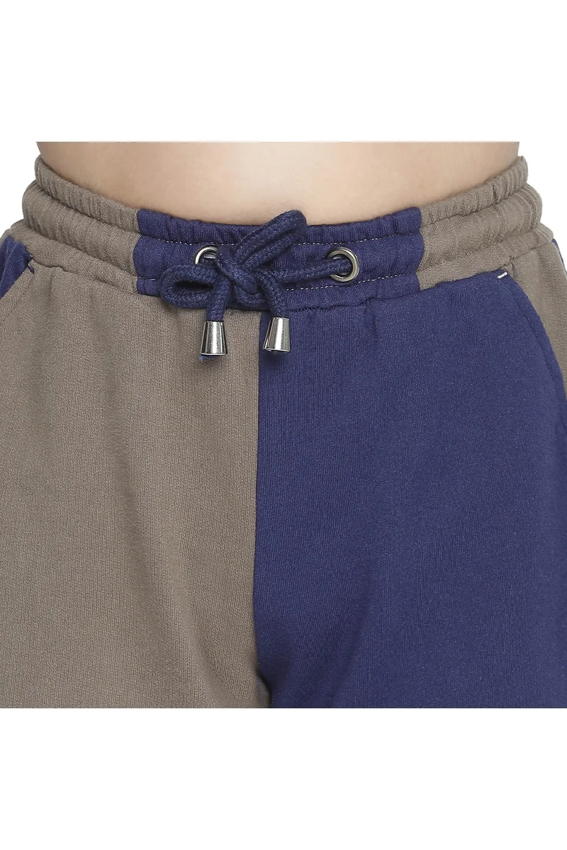 Spyby Boys Olive Blue Color Short - 5