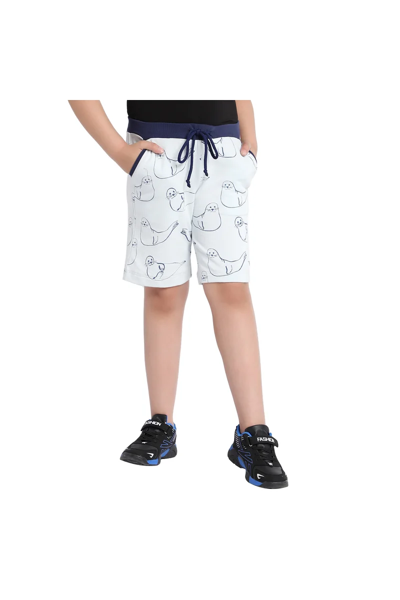 Spyby Boys Sky Blue Color Short