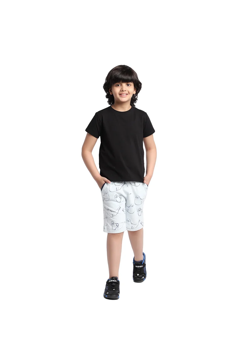 Spyby Boys Sky Blue Color Short - 2