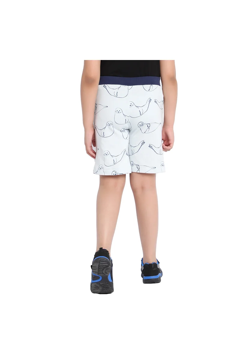 Spyby Boys Sky Blue Color Short - 4