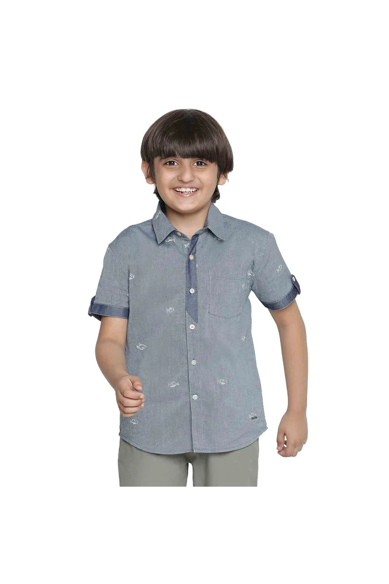 Spyby Boys Blue Color Shirt