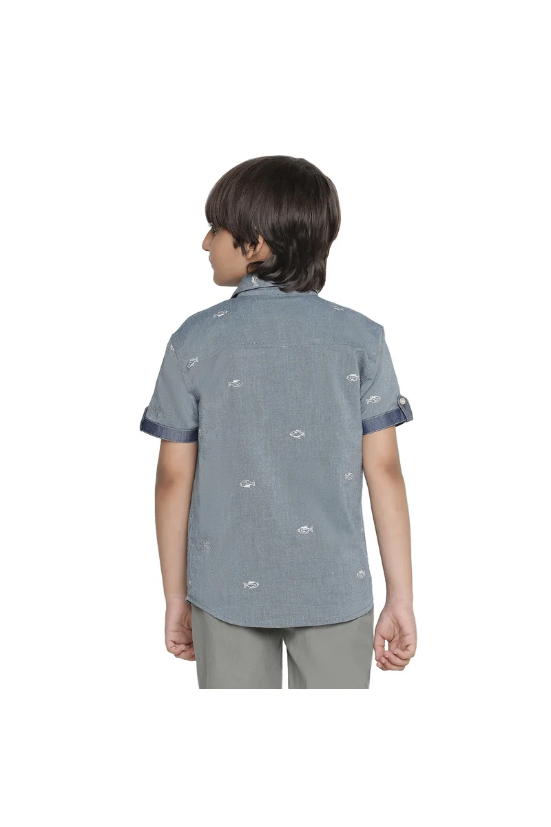 Spyby Boys Blue Color Shirt - 3
