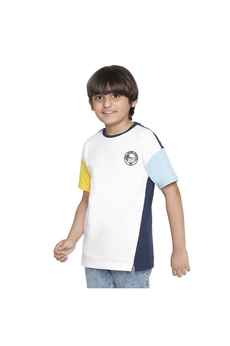 Spyby Boys White Color T-Shirt - 2