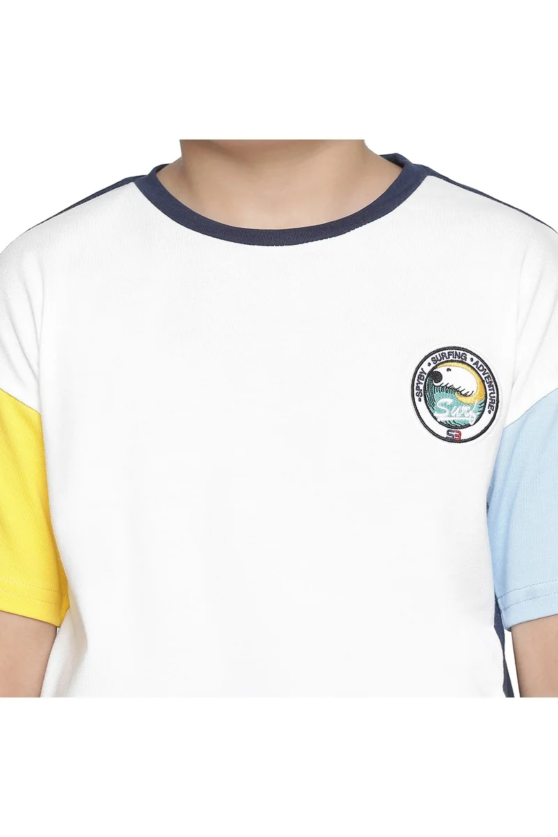 Spyby Boys White Color T-Shirt - 5