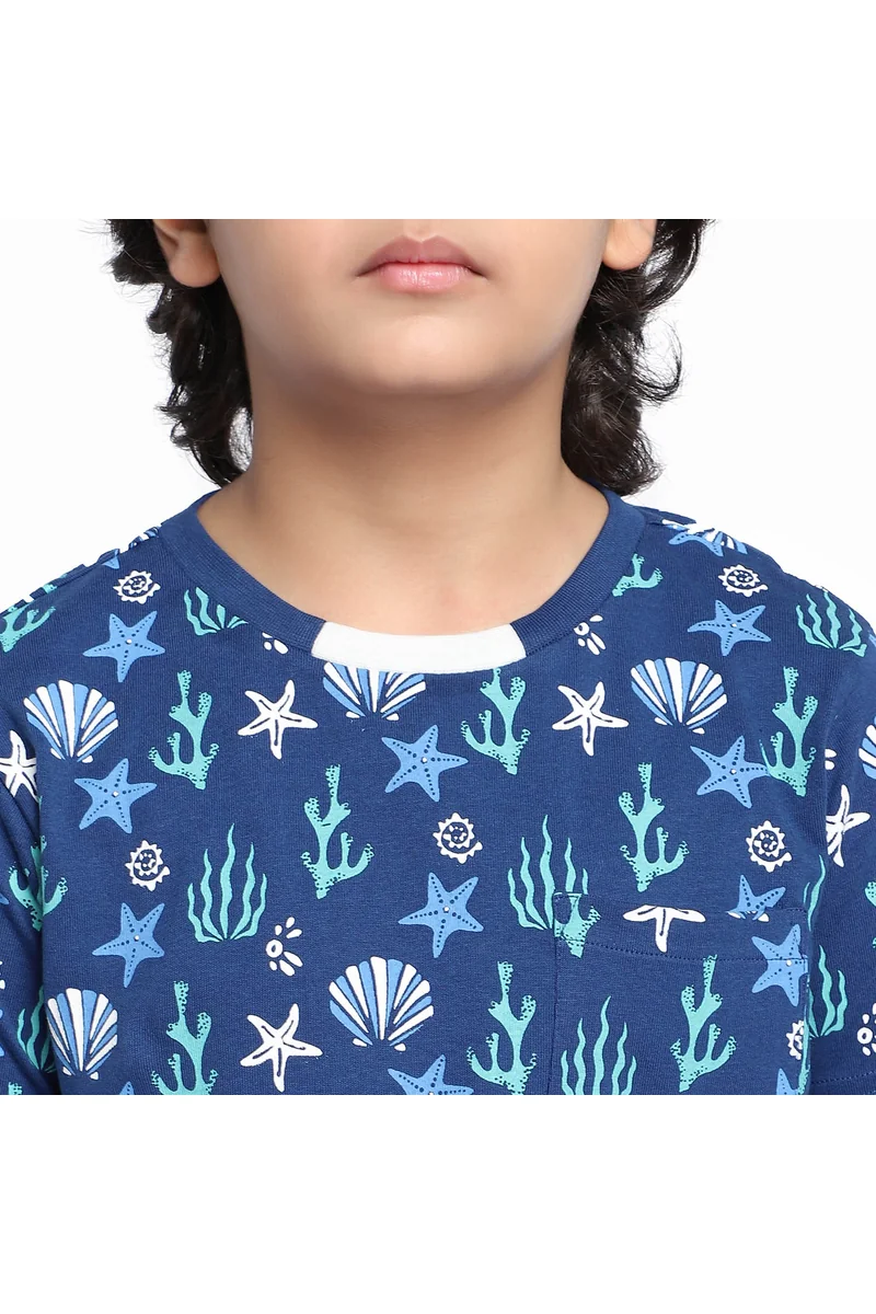 Spyby Boys Navy Blue Color T-Shirt - 5