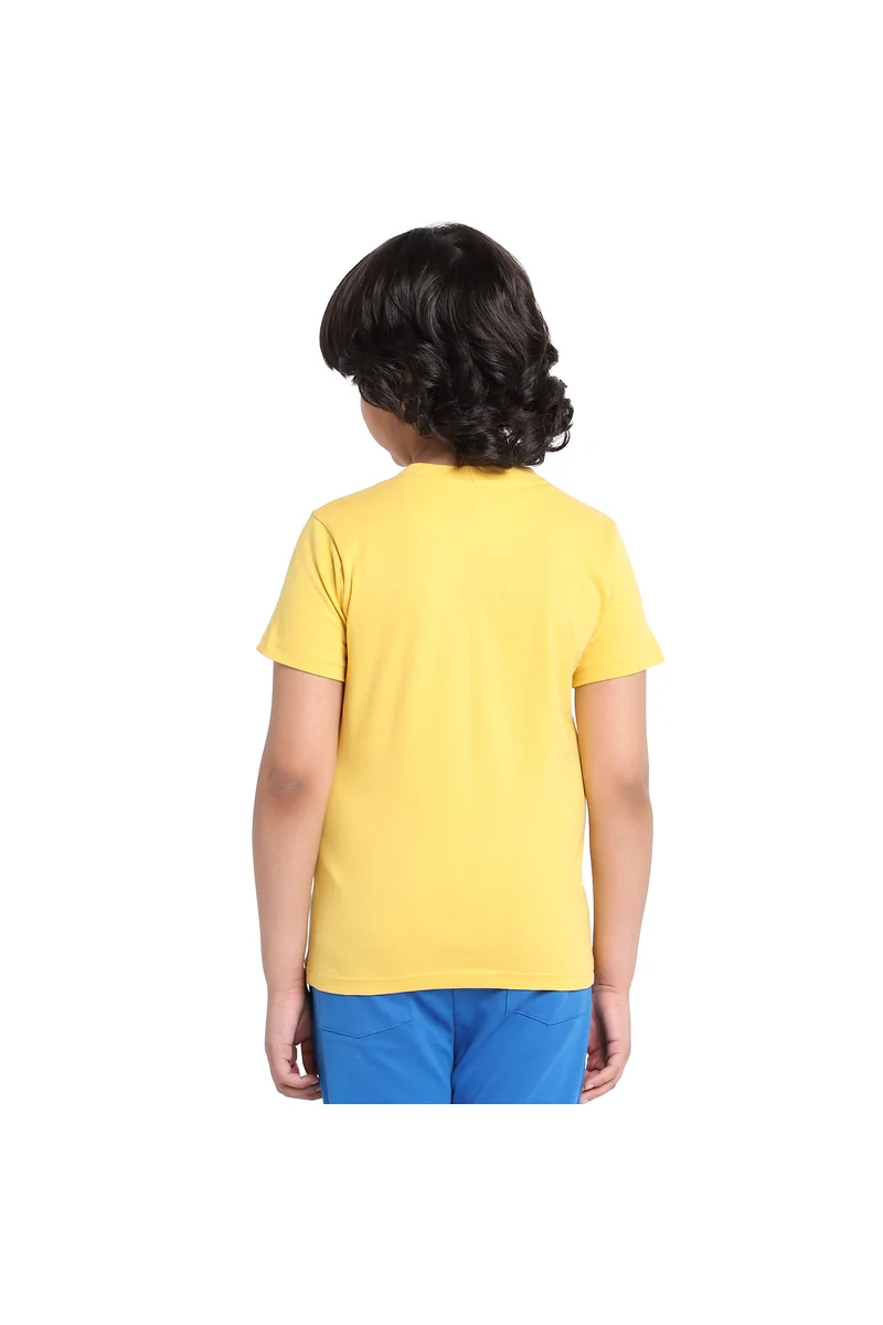Spyby Boys Yellow Color T-Shirt - 2
