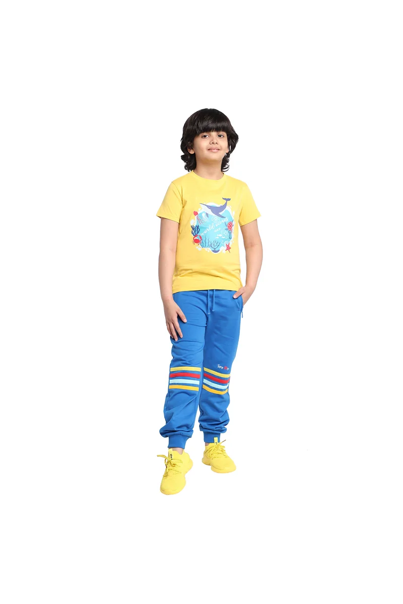 Spyby Boys Yellow Color T-Shirt - 5