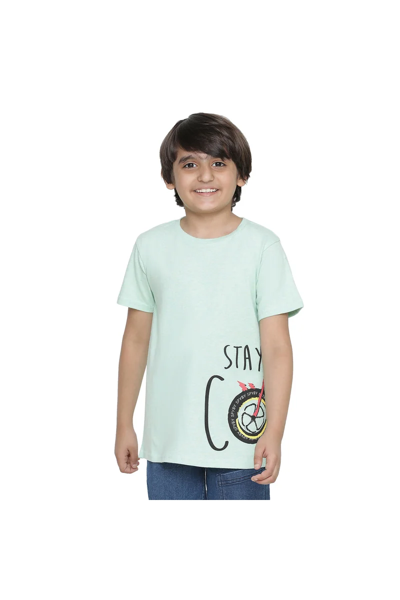 Spyby Boys Olive Color T-Shirt