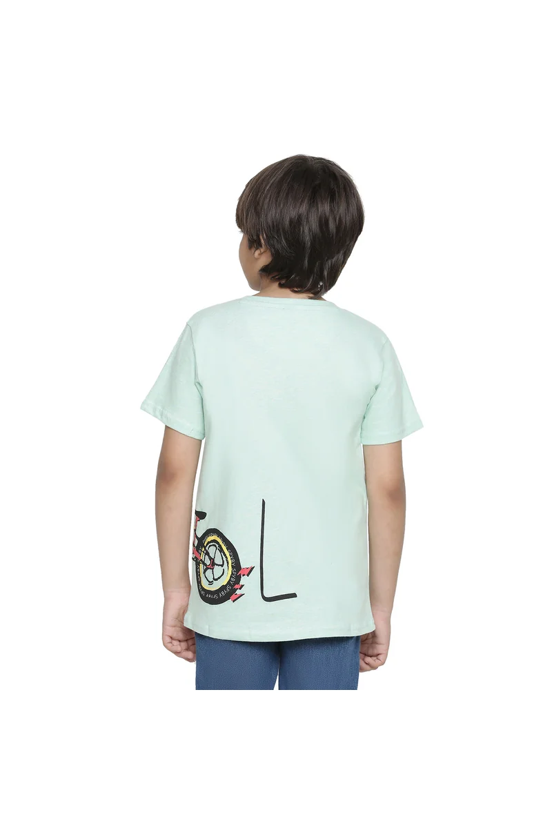 Spyby Boys Olive Color T-Shirt - 3