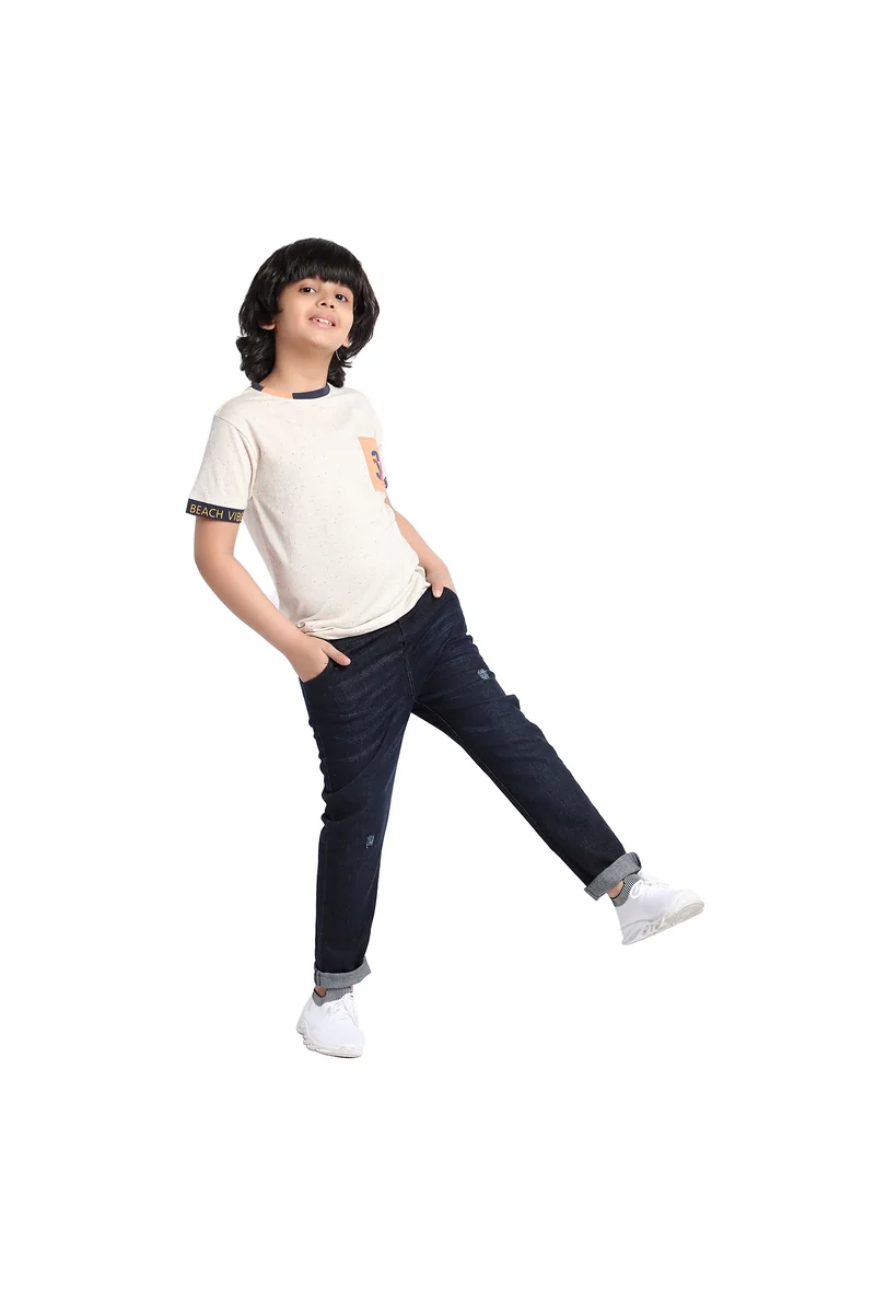 Spyby Boys Ivory Color T-Shirt - 2