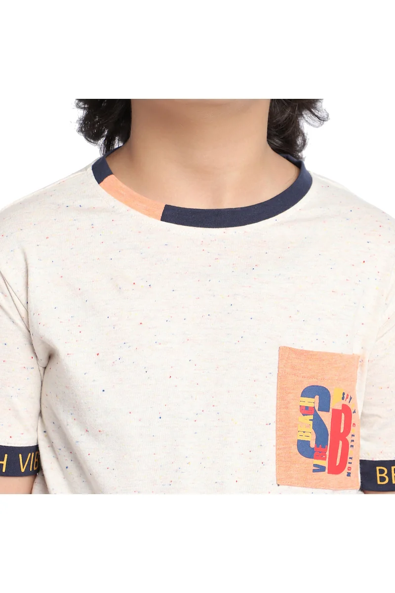 Spyby Boys Ivory Color T-Shirt - 5