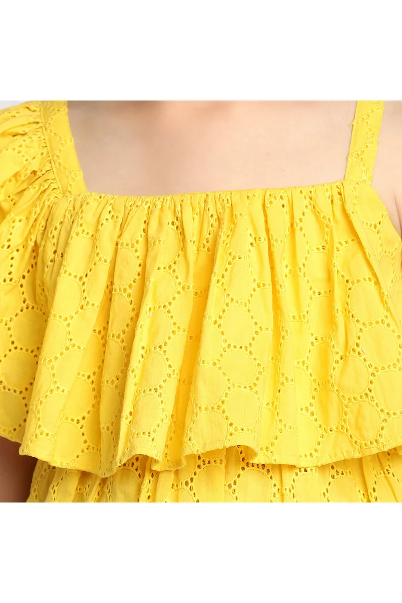Spyby Girls Yellow Color Top - 5