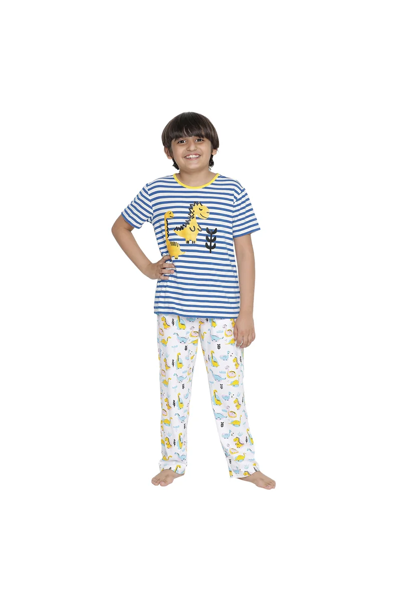 Spyby Boys Blue Color Clothing Set - 4