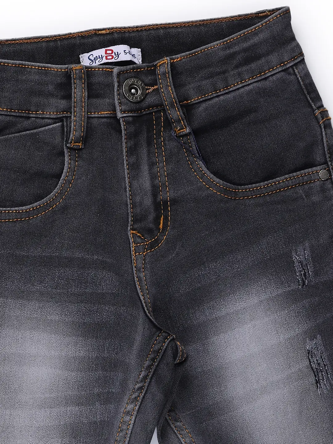 Spyby Boys Grey Color Jeans - 2