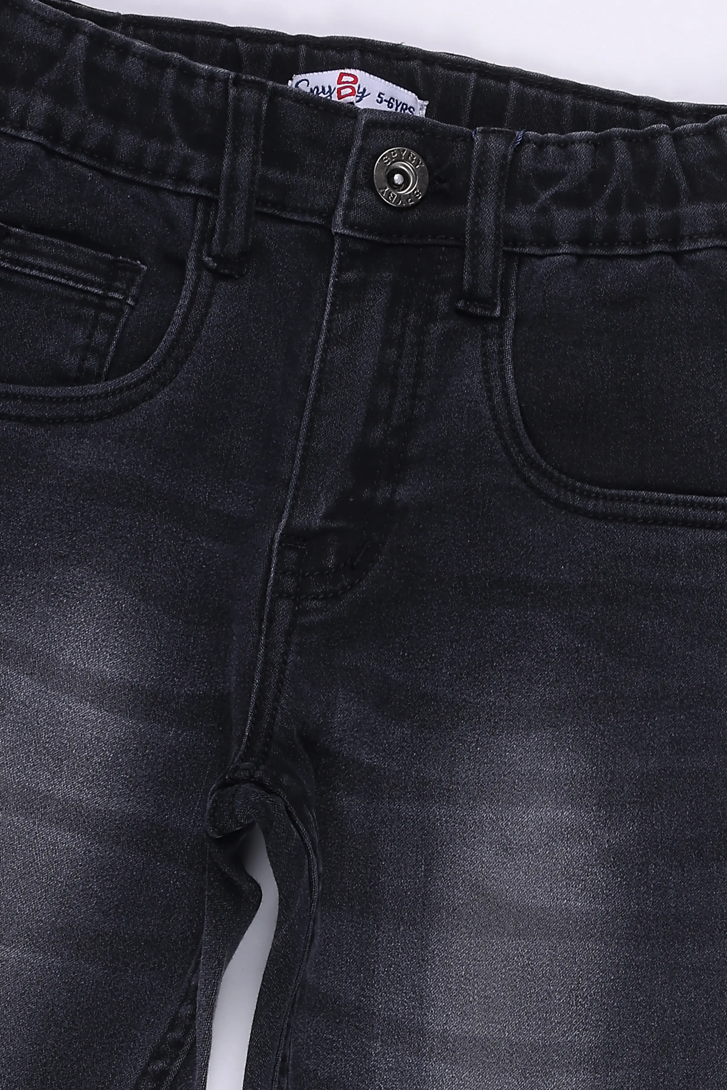 Spyby Boys Black Color Jeans - 2