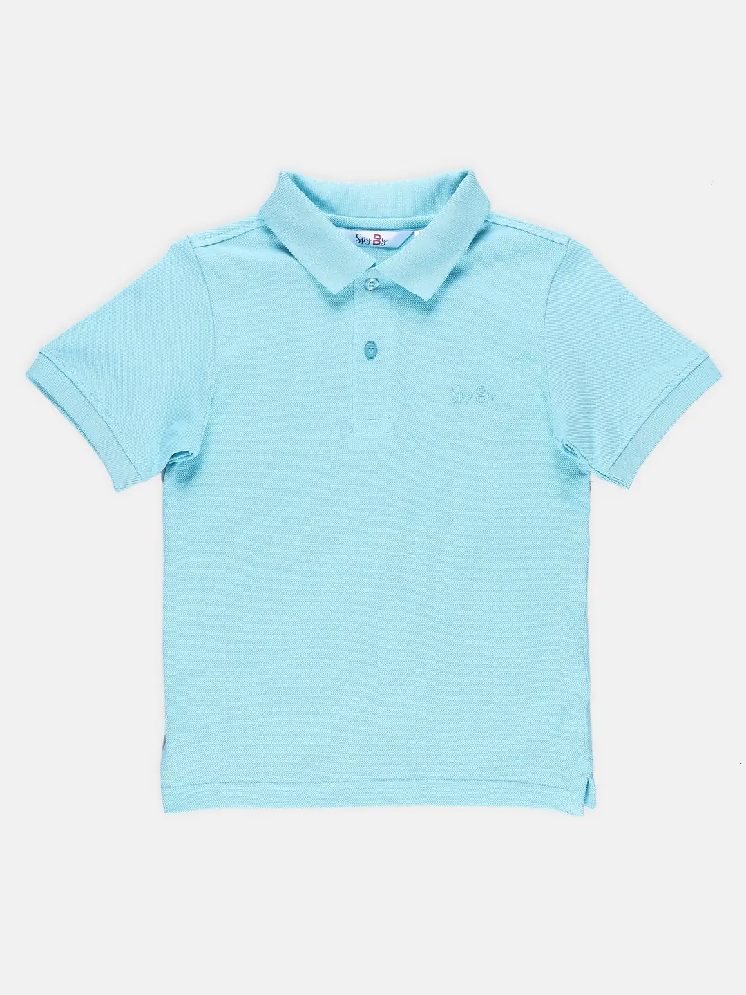 Spyby Boys Radiant Blue Color Polo T-Shirt