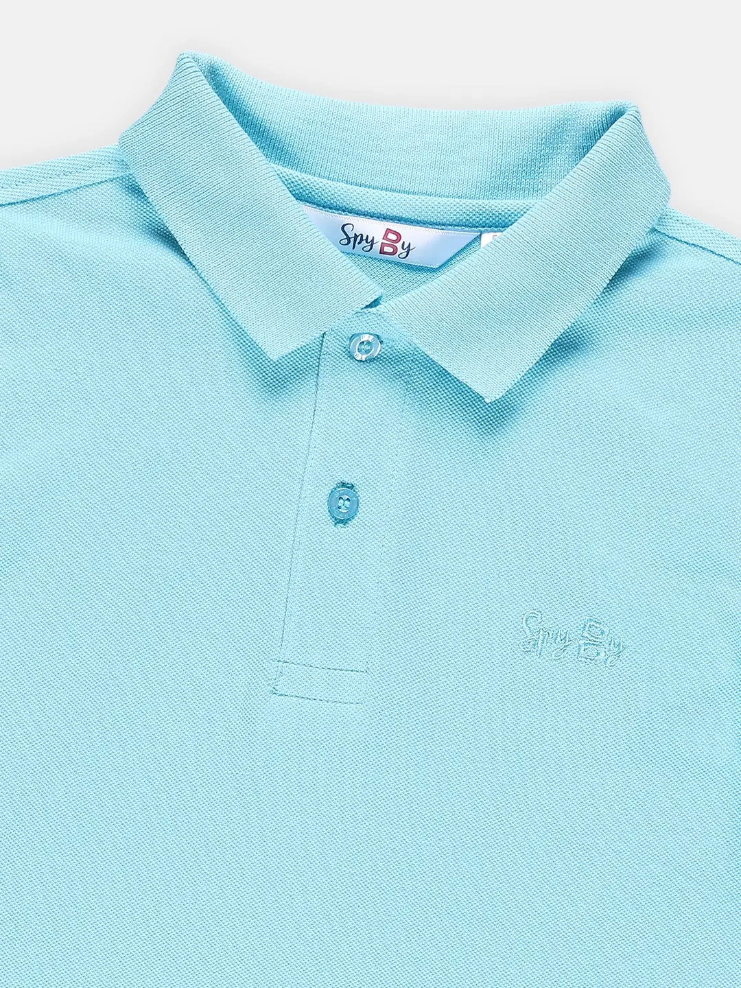 Spyby Boys Radiant Blue Color Polo T-Shirt - 2