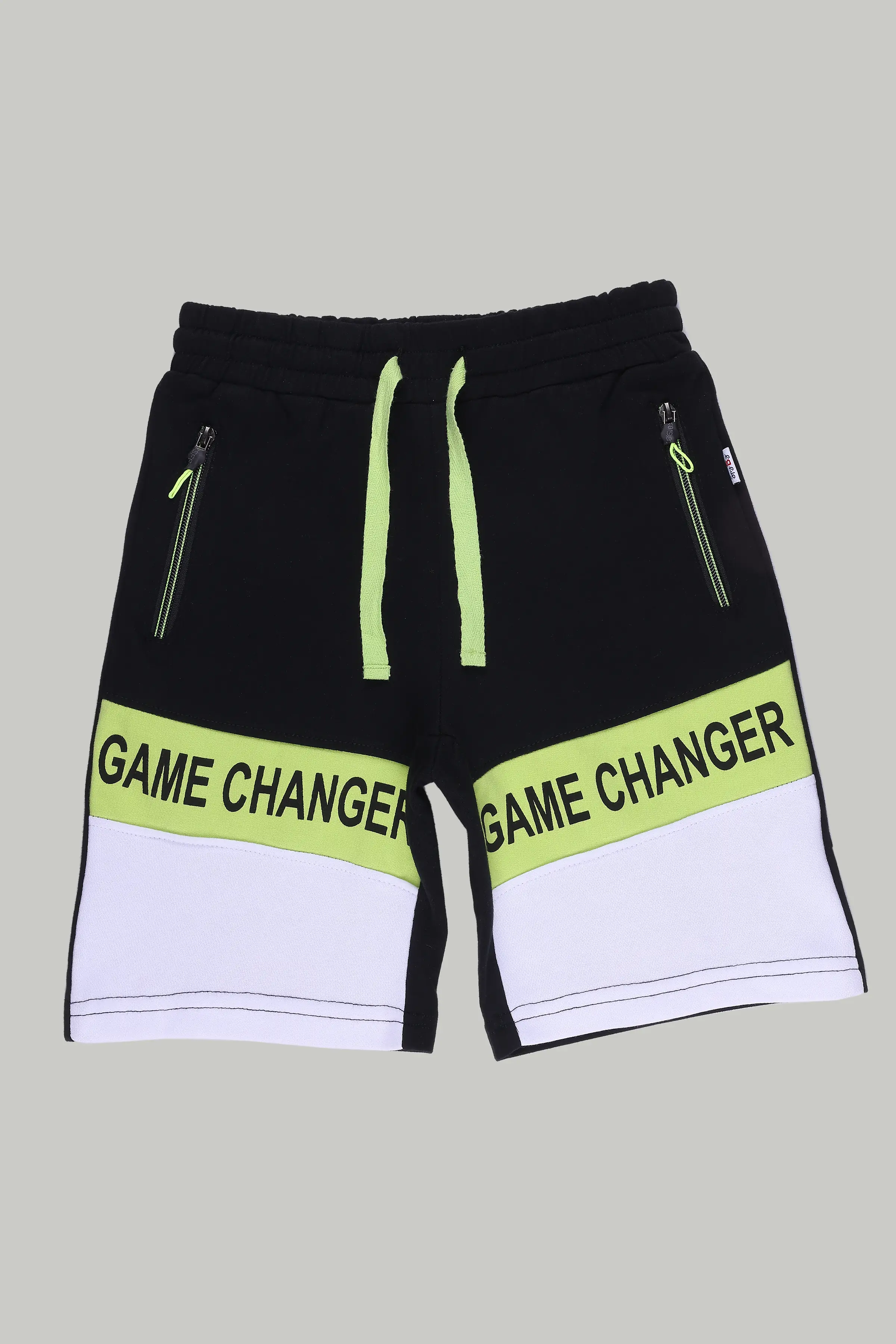 Spyby Boys Black & White Color Short