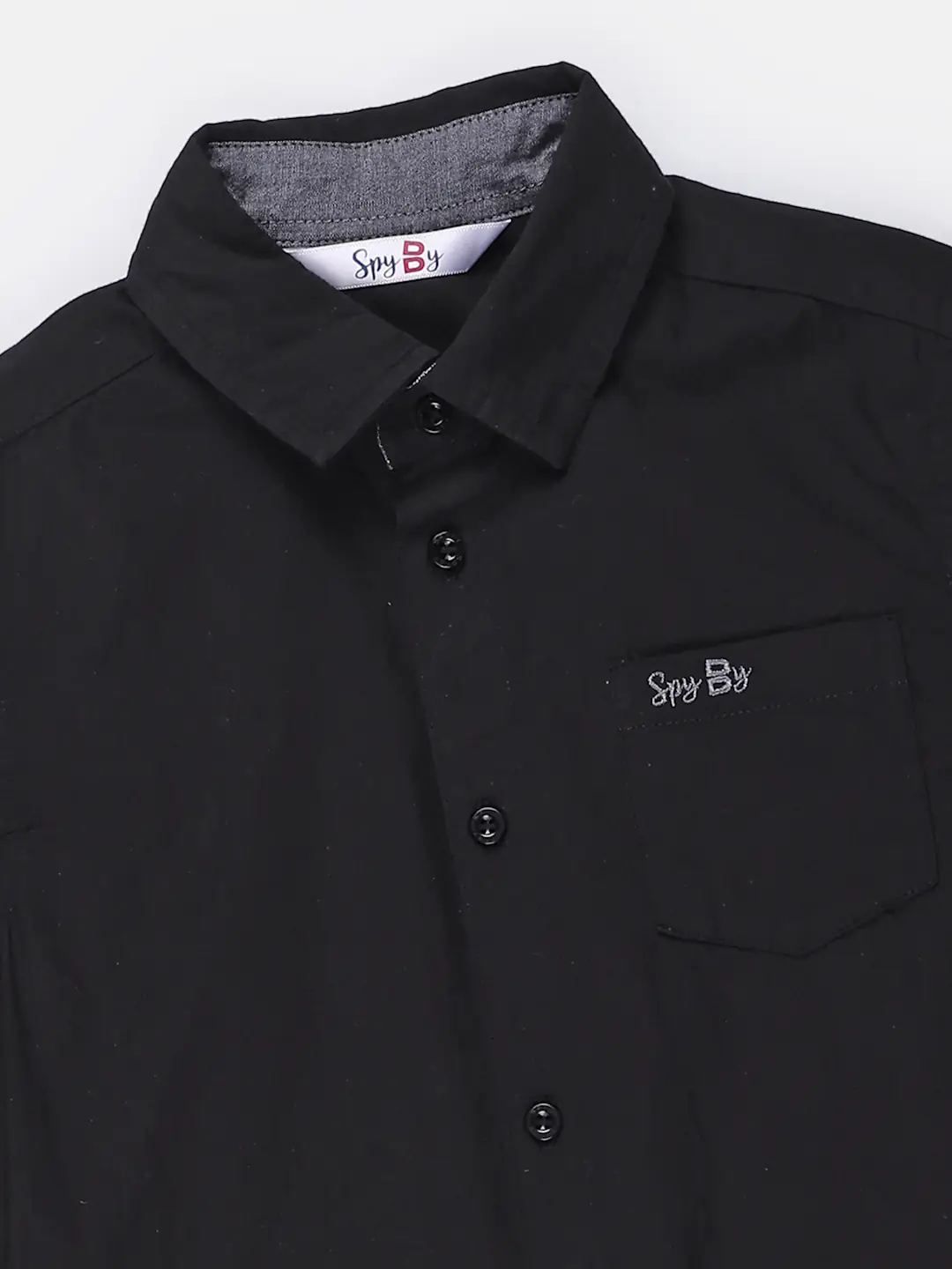 Spyby Boys Black Color Full Sleeve Shirt - 2