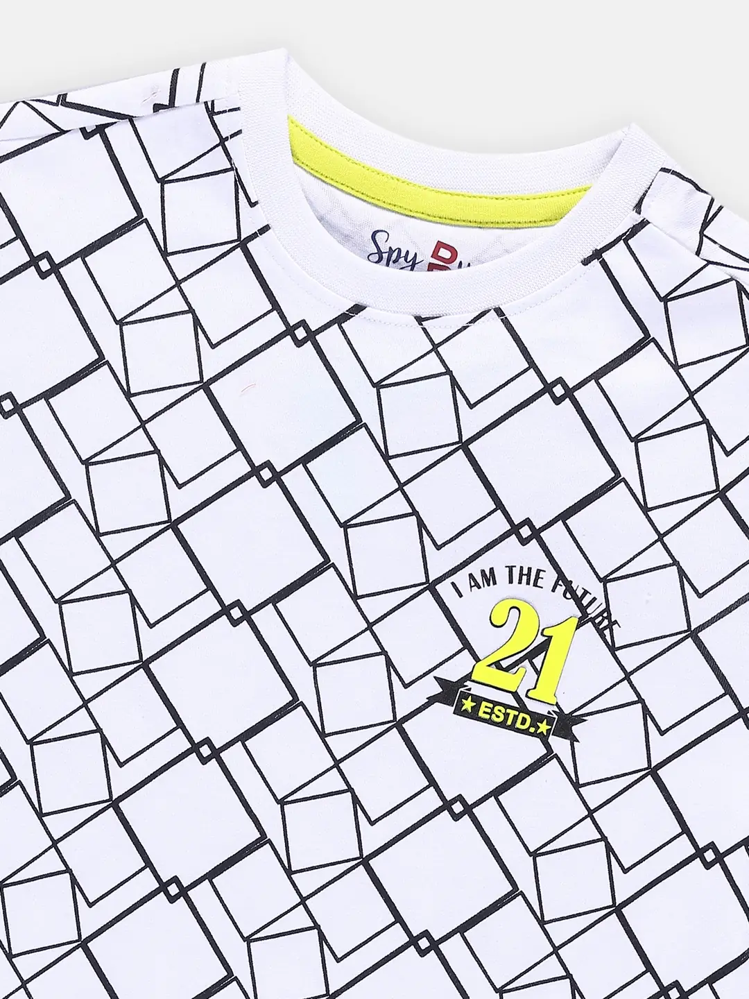 Spyby Boys White Color T-Shirt - 2