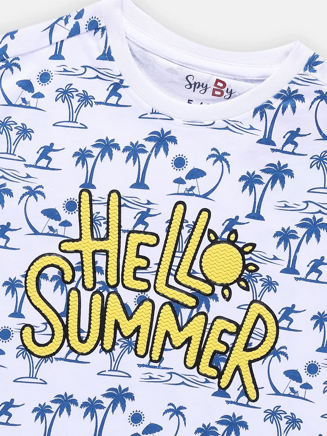 Spyby Boys White Color T-Shirt - 2