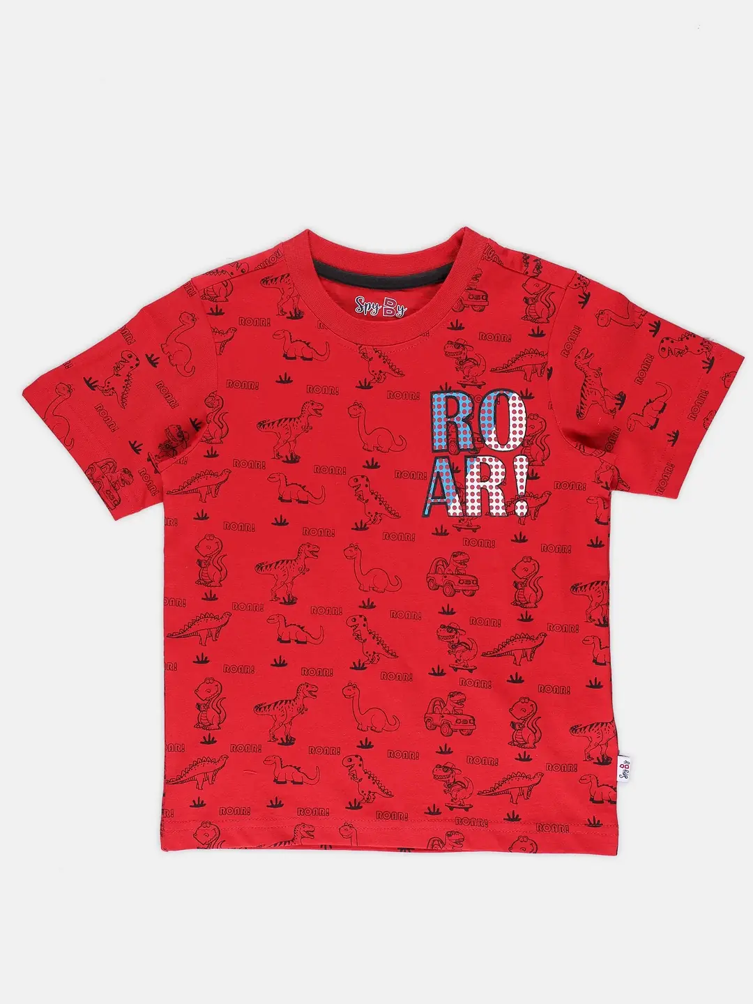 Spyby Boys Red Color T-Shirt