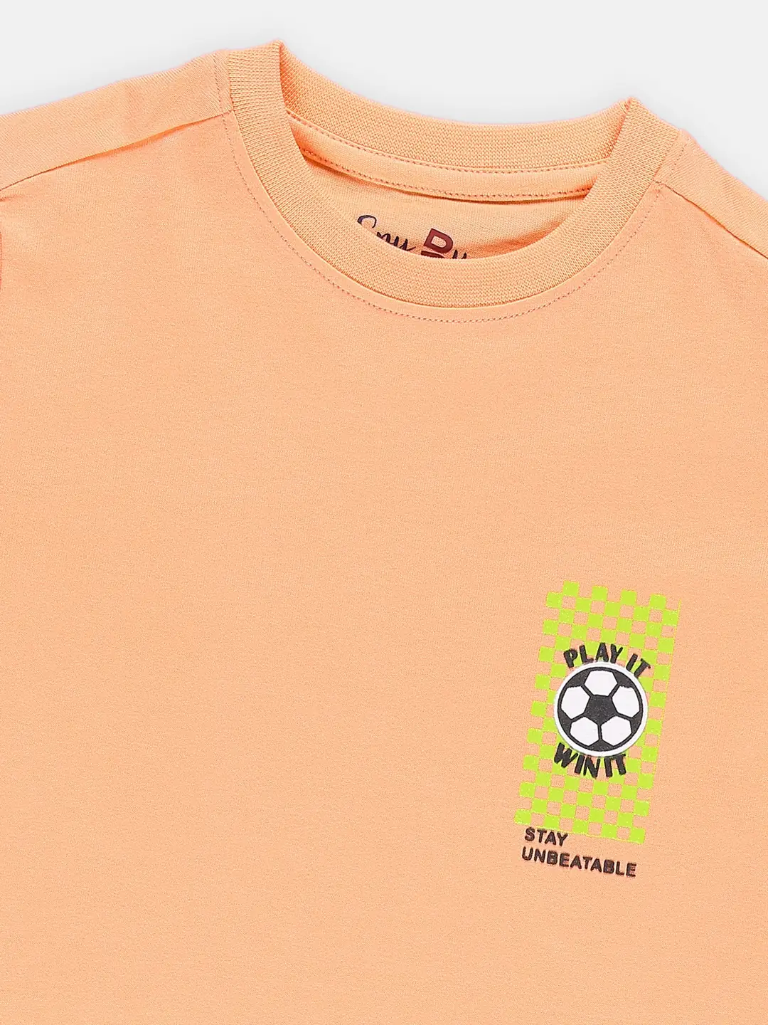 Spyby Boys Orange Color T-Shirt - 2