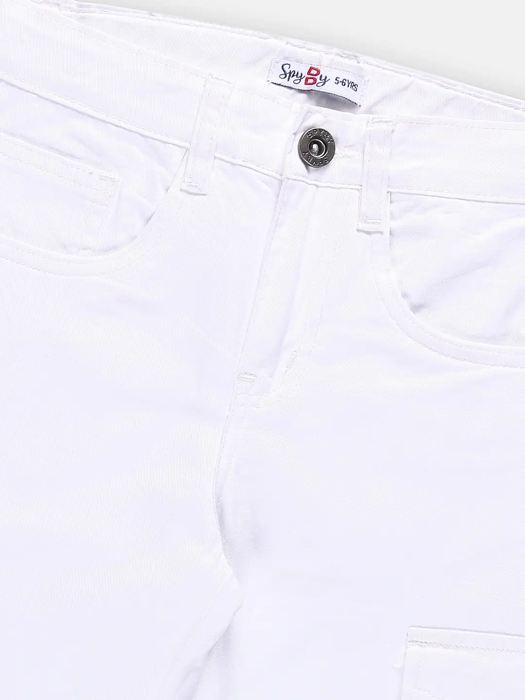 Spyby Girls White Trouser - 2