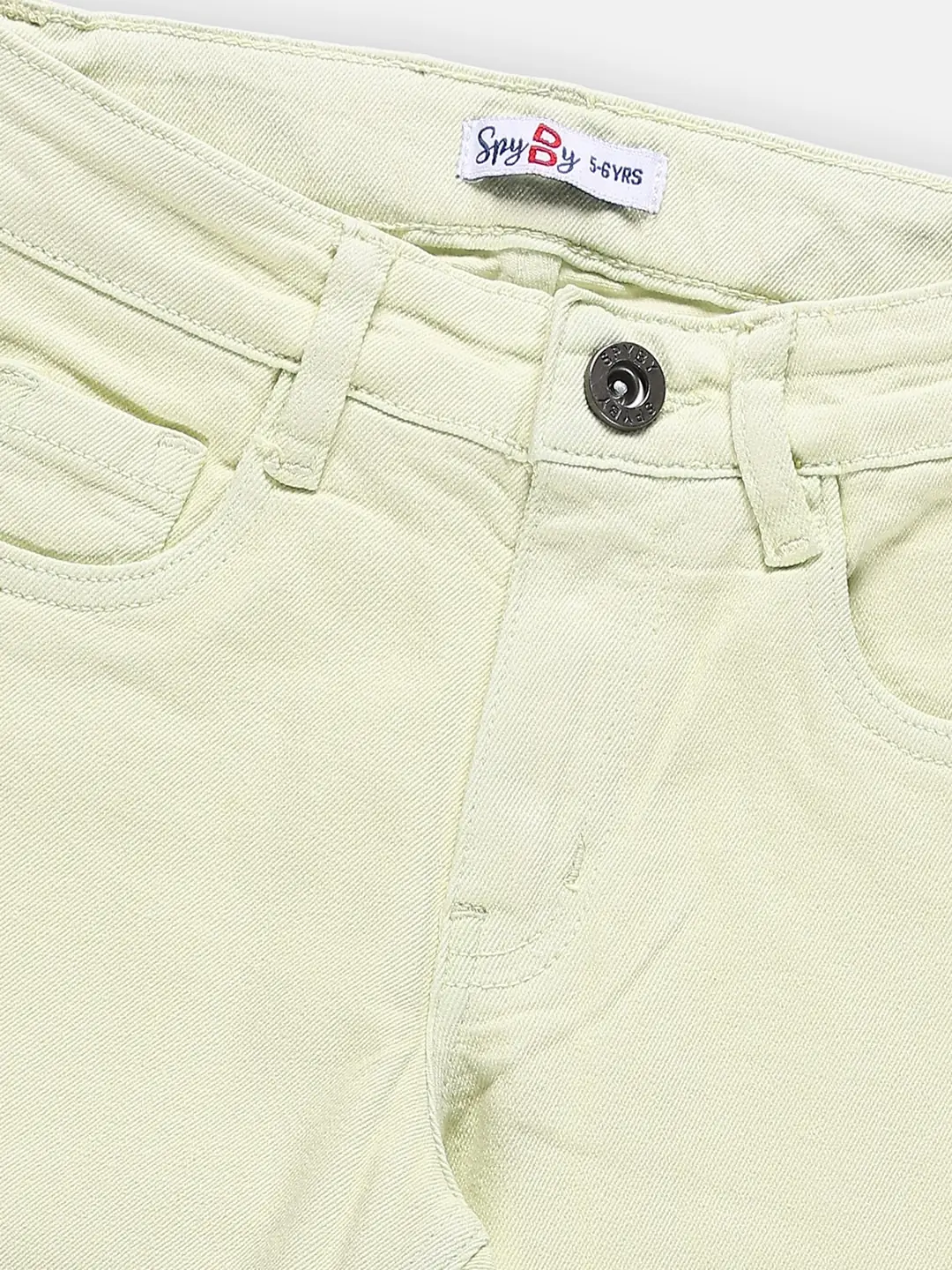 Spyby Girls Light Green Trouser - 2